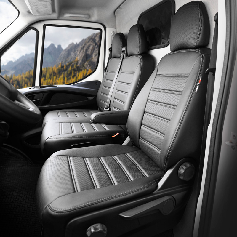 New York Design Kunstleder Stoelhoezenset 2+1  Fiat Doblo 2010-/Opel Combo 2012-2018