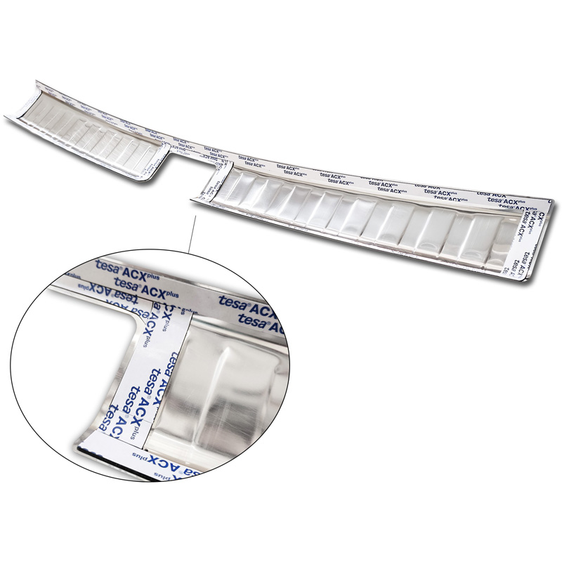 RVS Binnenste Achterbumperprotector  Seat Ateca 2016-2020 & FL 2020- incl. Cupra Ateca 2018- 'Ribs'