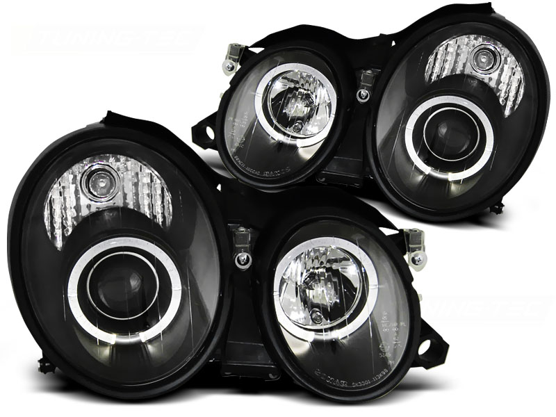 Koplampen Mercedes W208 Zwart 97-02