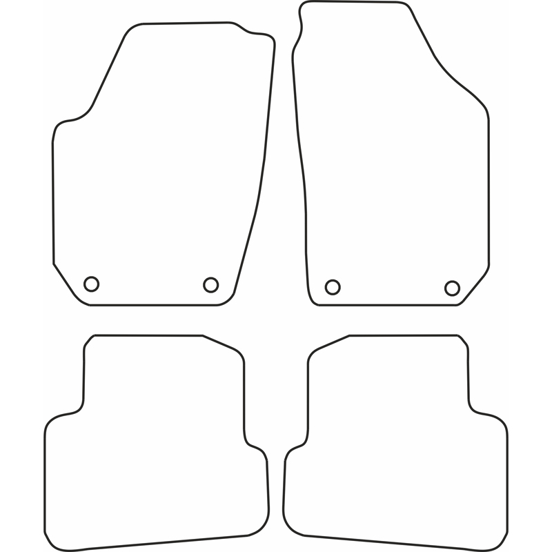 Automatten  Skoda Fabia combi 2008-2014